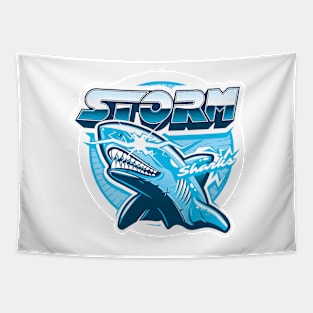 Team Storm Sharks Tapestry