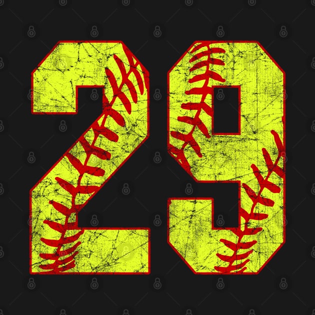 Fastpitch Softball Number 29 #29 Softball Shirt Jersey Uniform Favorite Player Biggest Fan by TeeCreations