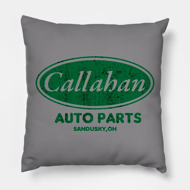 Classic Callahan Auto Parts Pillow by Triggers Syndicate