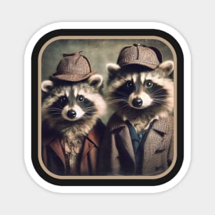 Raccoon Detectives Magnet