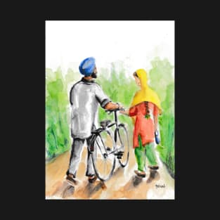 Punjabi couple T-Shirt