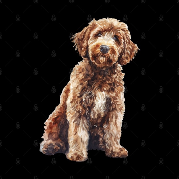 Labradoodle by DavidBriotArt