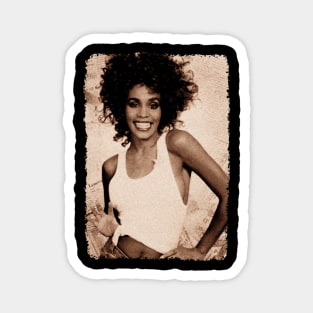 Whitney Houston 80s 90s // Vintage Retro Style Magnet