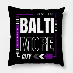 BALTIMORE CITY ABSTRACT DESIGN Pillow