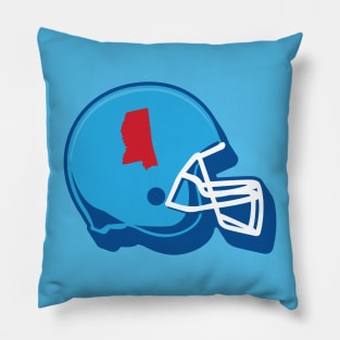 Mississippi Outline Football Helmet Pillow