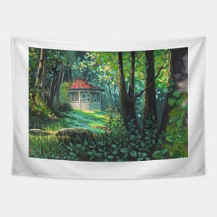 House in the forest Tapestry