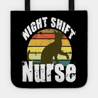 night shift nurse  funny nurse Tote