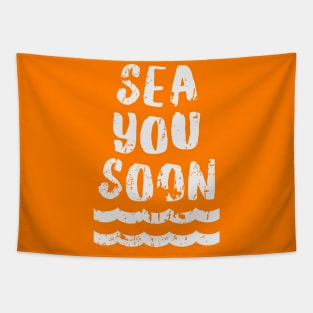 Sea you soon [Positive tropical motivation] Tapestry