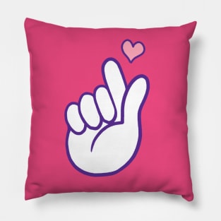 KPOP HEART "I LOVE YOU" Heart Fingers - Korean Pillow