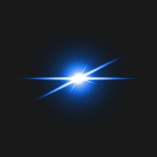 Blue Lens Flare by Protshirtdesign