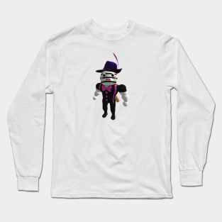 Mask Piggy Roblox Long Sleeve T Shirts Teepublic - black white jester shirt roblox