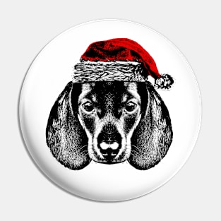 Christmas Dachshund Pin