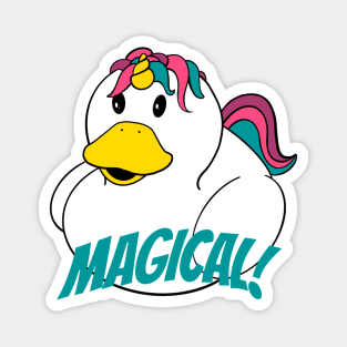 Magical Unicorn Rubber Duck Magnet