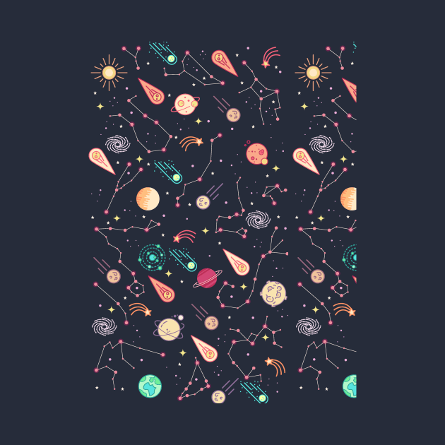 space colored cute pattern by choiyoojin