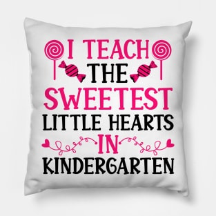 kindergarten Teacher Valentine Gifts, I Teach the Sweetest Little Hearts in Kindergarten Pillow