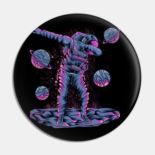 Dabbing Astronaut in Space Pin