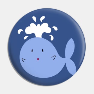 Little Blue Whale Pin