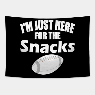 I'm Just Here For The Snacks Funny Fantasy Football League Tapestry