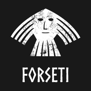 Forseti Norse Viking God Vintage Distressed T-Shirt