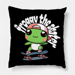 Froggy the skater Pillow