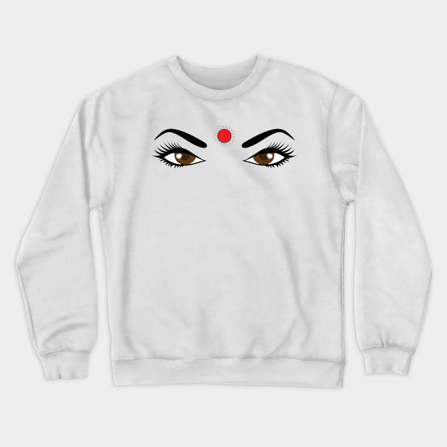 Bindi Or Bindhi Indian Desi Girl India Crewneck Sweatshirt