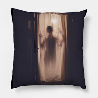 Apparition Ghost Zombie Halloween Design Pillow