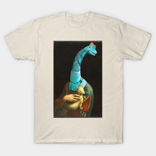 Discover brachiosaurus with an ermine - Dinosaur - T-Shirt