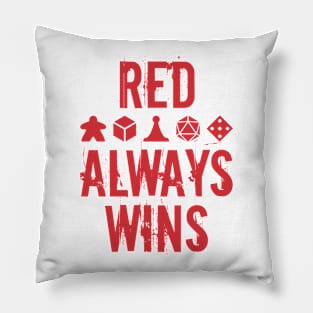 Red Always Wins Pillow