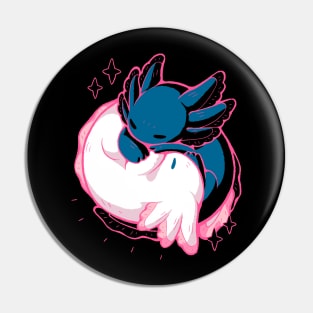 Axolotl Yin Yang Pin