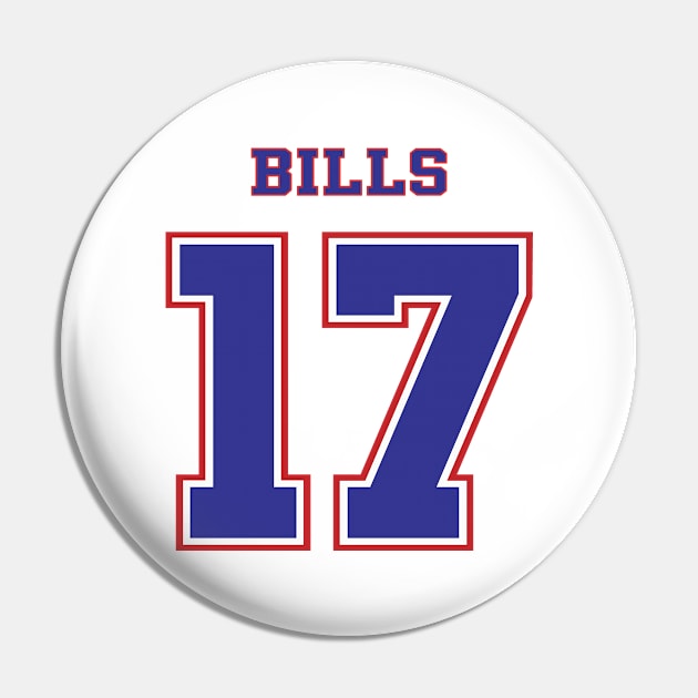 Buffalo Bills Number 17 - Buffalo Bills - Pin