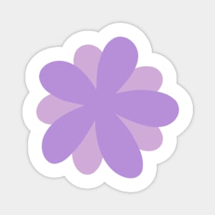 Cute Daisy Flower - digital lavender Magnet