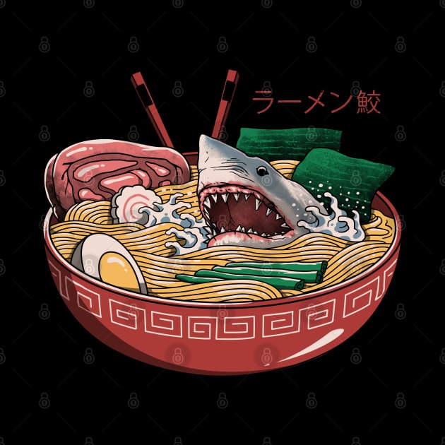 Ramen Shark by Vincent Trinidad Art