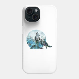 Howling wolf Phone Case