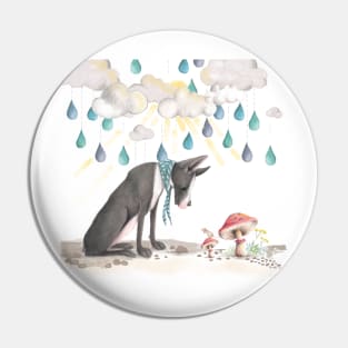 Baby room art with great dane and mouse Pin