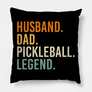 Pickleball Player Funny Husband Dad Legend Vintage Father's Day Pillow