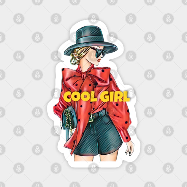 Cool girl Magnet by LAV77