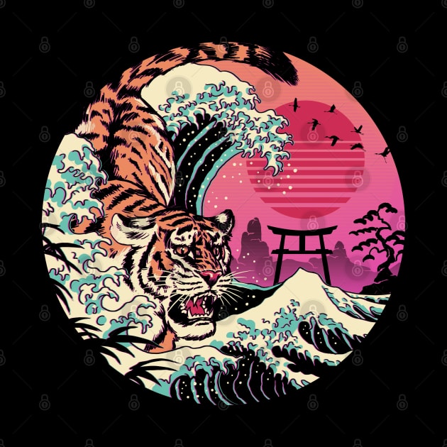 Rad Tiger Wave by Vincent Trinidad Art