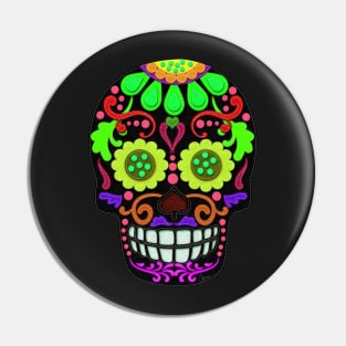 Day of the Dead | Sugar Skull | Felt Texture Style Pin