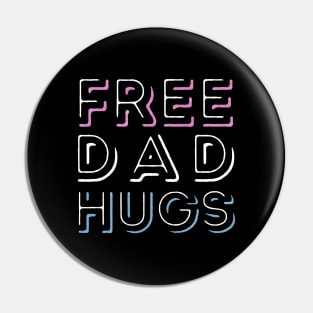 Free Dad Hugs - Trans Pride Pin