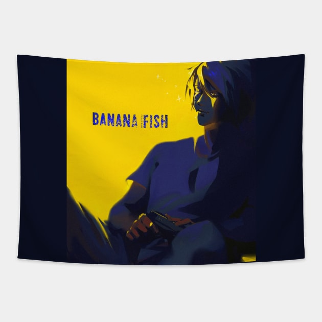 Banana Fish Ash Lynx Anime Tapestry by Arkadi05