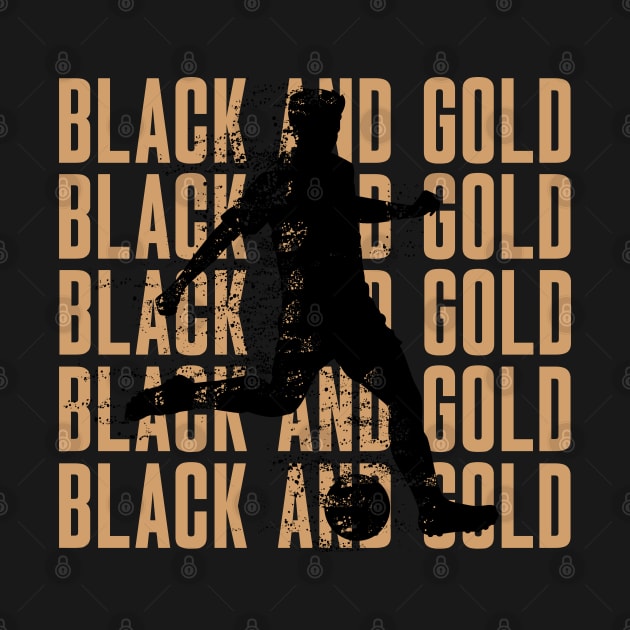 LAFC Black and Gold Soccer Player by Neverworldian