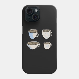 Cute Cartoon Coffee Mugs Phone Case