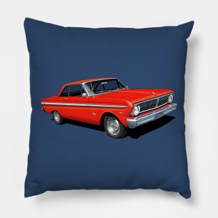 1965 Ford Falcon Futura in poppy red Pillow