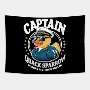 Captain Quack Sparrow Cruise Ship Duck Hunter Tapestry