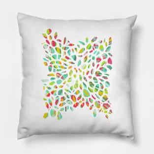 Carnival Drops No. 4: the 4th Piece to a Brightly Colored Abstract Art Series Pillow