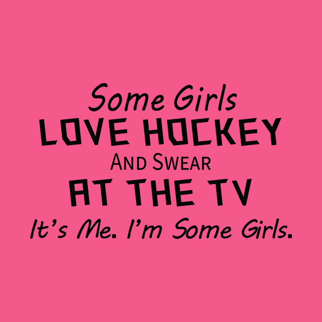 Girls Watching Hockey by Saltee Nuts Designs