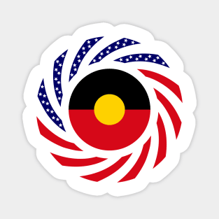 Australian Aboriginal American Multinational Patriot Flag Series Magnet