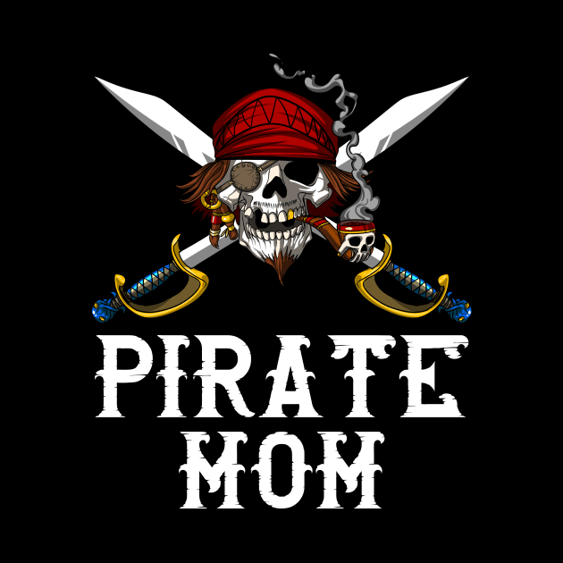 Pirate Mom Skull Crossbones by underheaven