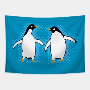 Dancing Penguins Tapestry