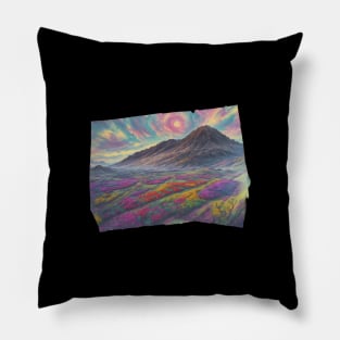 Dahlia Vintage Flower Art Deco Retro Pillow